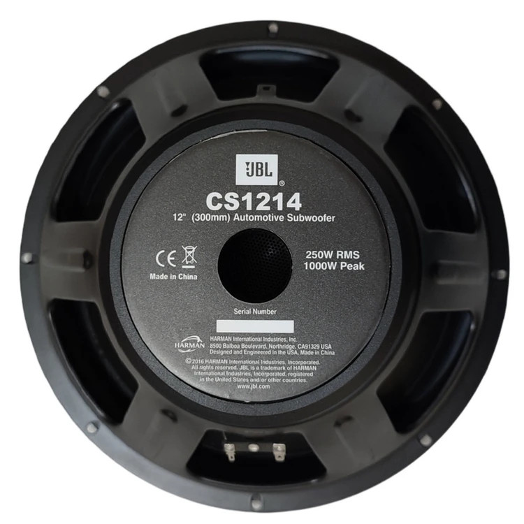 ساب ووفر خودرو جی بی ال سایز 12 اینچ مدل JBL CS1214 اصلی